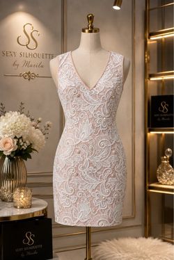 Lace and pearls dress