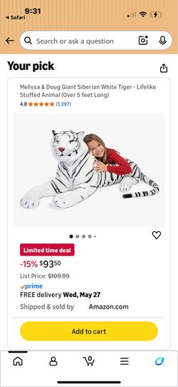 Melissa and Doug Tiger