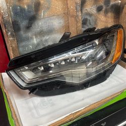 2012 2013 2014 2015 AUDI A6, S6 LEFT SIDE LED HEADLIGHT USED OEM