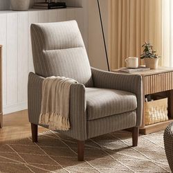mopio Arthur Recliner Chair with 3 Positions, Accent Armchair, Mid Century Modern Reading Chair, High Back Padded Support Comfy Sleeper Armchair (Jacq