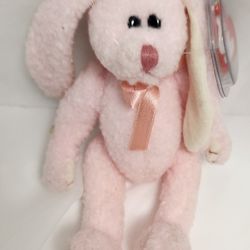 TY Strawbunny Rabbit, Pink Plush, Toy, Collectible, Stuffed Animal, Easter, Soft