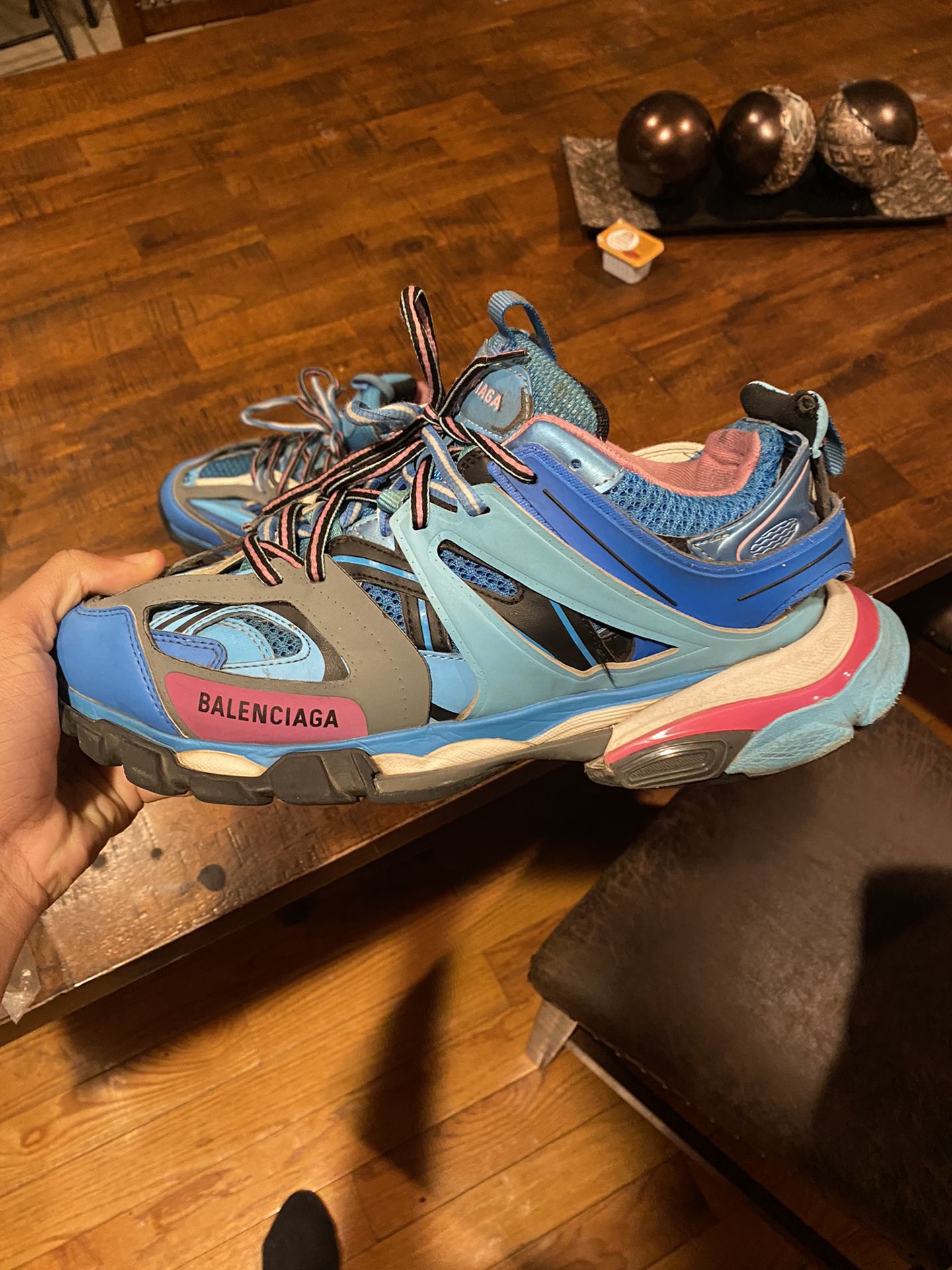 Blue And Pink Balenciaga Track Size for Sale in Troy, - OfferUp