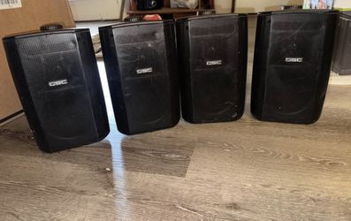 4 QSC AD-S52 Speakers