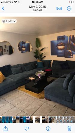 Black living room table