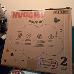 Huggies Snug And Dry Size 2 234 Count