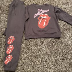 Rolling Stones Woman’s Jogging Suit Sz Medium 
