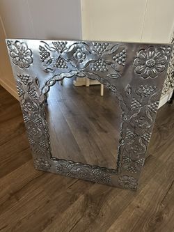 Mexican Punch Tin Mirror 