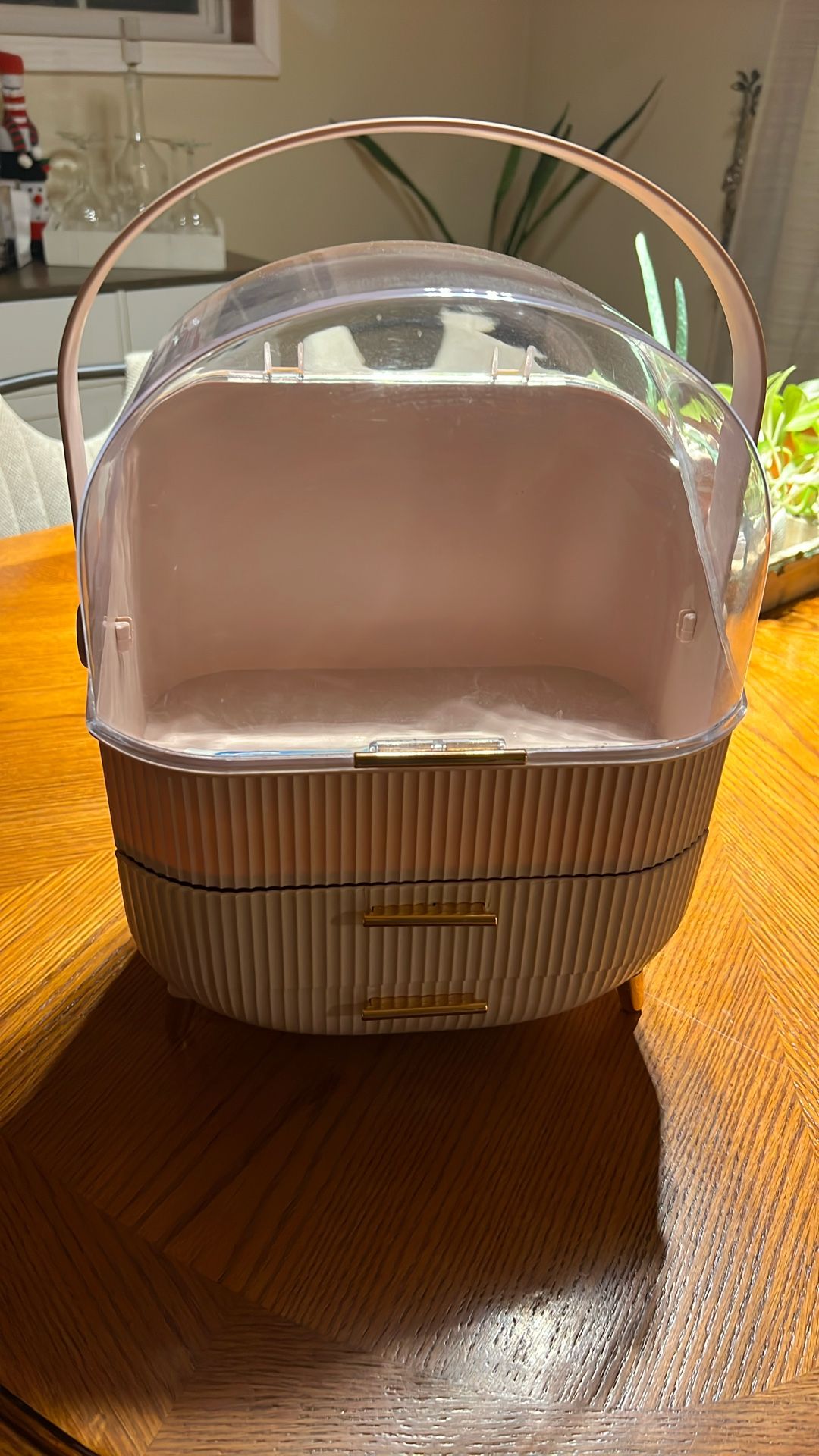 Makeup Organizer Skincare Organizers - Cosmetic Display Cases with Transparent Cover, 