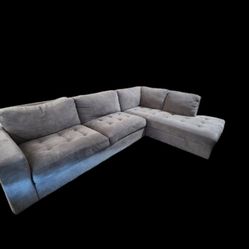  Costco Gray Tufted Sectional 