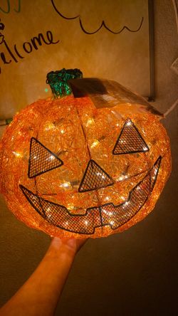 Light-Up Halloween Jack-O-Lantern Decoration