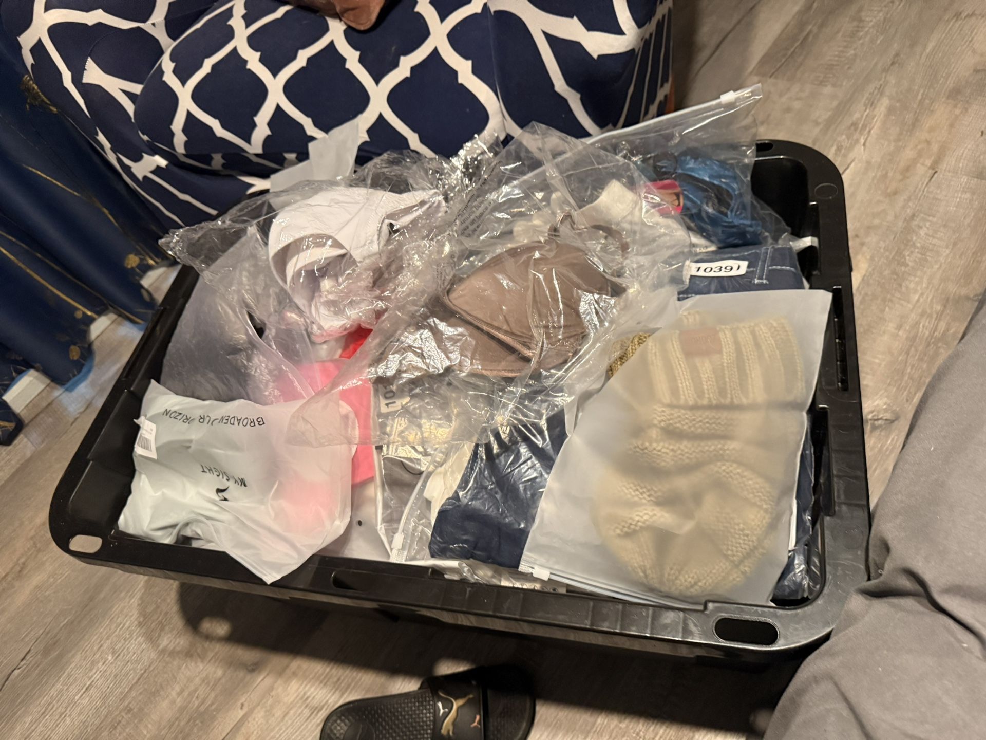 Big Lot Of Misselaneous. Clothing , Sport Bra Swimsuits Jackets Shirts. Dresses. Socks And Others