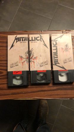 Metallica Live VHS Tape Set Binge & Purge Seattle San Diego
