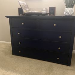 5 Drawer -Blue Dresser