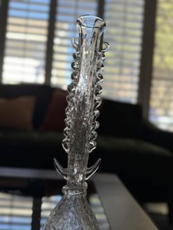 MCM or Art Nouveau Handblown Glass Decorative Vase