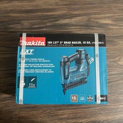 BRAND NEW Makita XNB01Z 18V LXT Lithium-Ion Cordless 2" Brad Nailer  18GA (Tool Only)