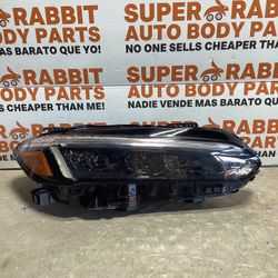 2022 Civic Passenger Headlight BLACK Housing LED Original OEM 2025