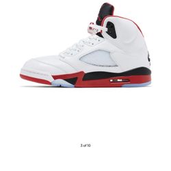 Jordan Retro 5 Fire Red Deadstock 