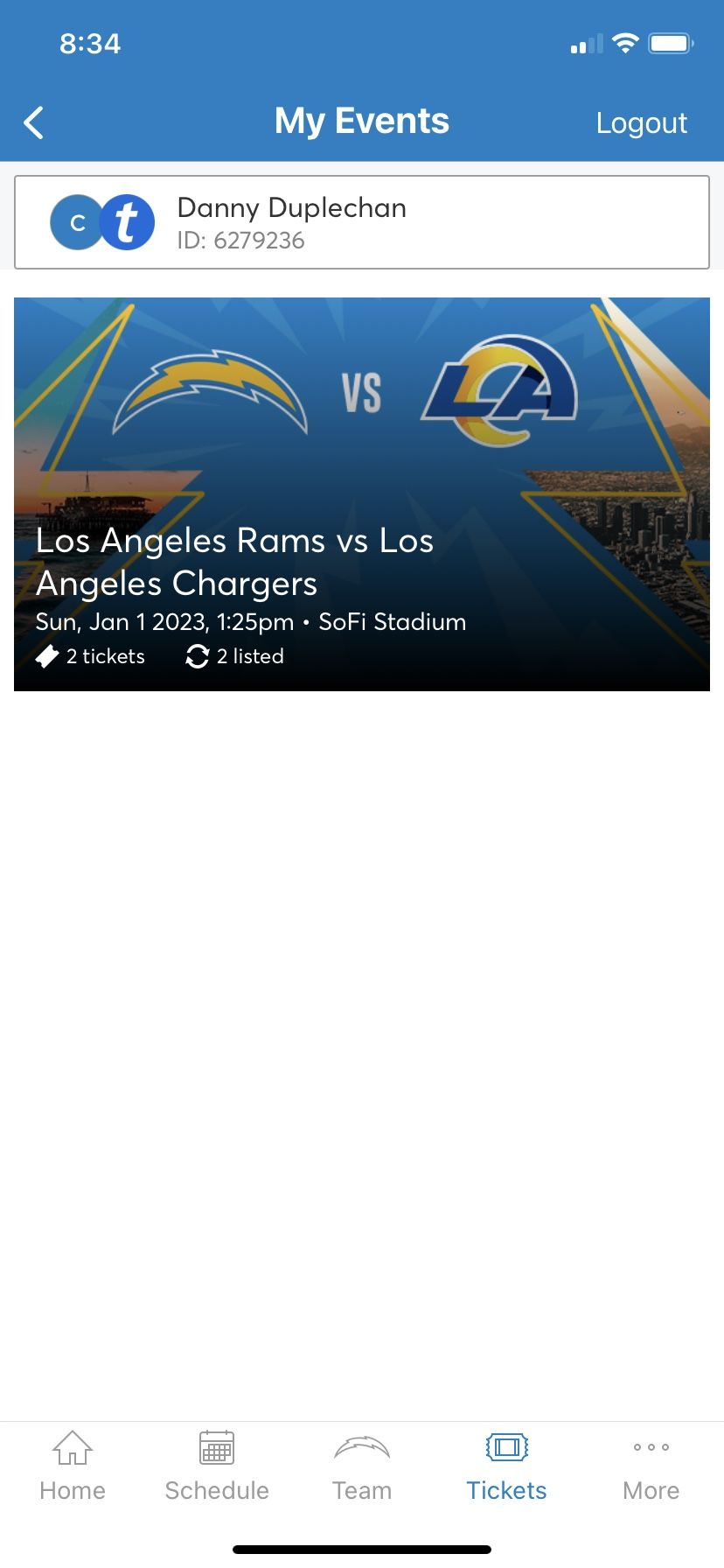 LA  Rams Vs Chargers