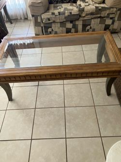 Coffee glass tables