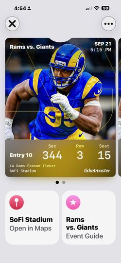 Rams Giants Ticket And Parking
