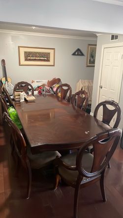 Dark Wood Formal  dining  kitchen Table