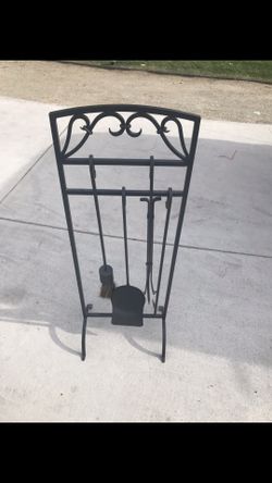 Pottery barn fireplace set
