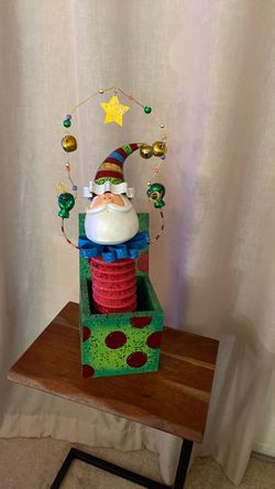 Santa Claus Jack-in-the-Box Christmas Decoration