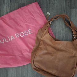 Julia Rose Leather Boho Handbag