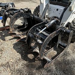 Skid Steer Skeleton Brush Grapple