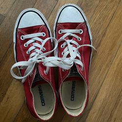 red converse shoes women’s size 7