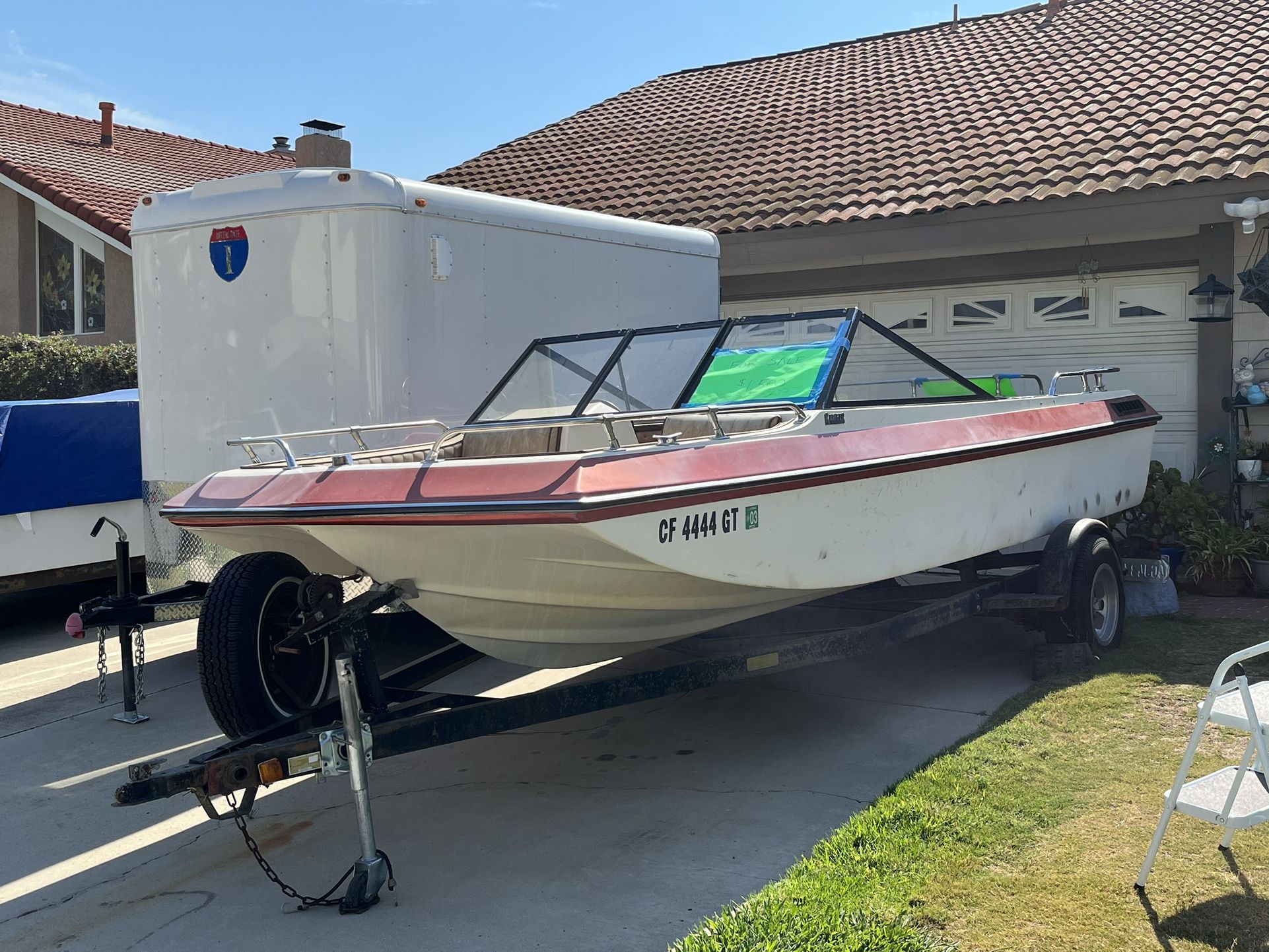 1975 Ranger 16ft Open Bow Tri Hull Boat And Trailer