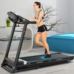ANCHEER Treadmill with Auto Incline 15 Level, 3.25HP Electric Treadmill for Home Gym Cardio Training, Running Machine 300LB Capacity, 12 Preset Progra