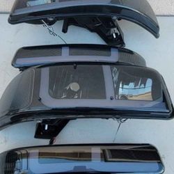 99-06 Gmc Sierra Yukon LED DRL Headlights Luces Micas Calaveras Faros Faroles Focos Headlamps 