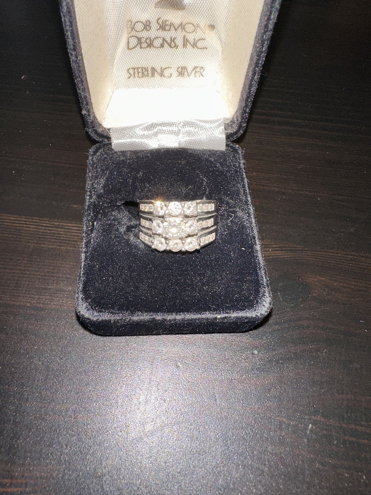 Princess Cut 1/2 Carat Wedding Band Set