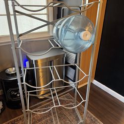 5 gallon water jug shelf storage