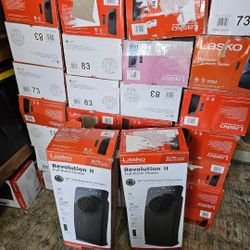 NEW EACH FOR SALE LASKO HEATER CERAMIC ROTATE FULL ROOM SIZE ENERGY SAVER, REMOTE CONTROL NEW MODELS FOR ANY QUESTION TEXT ME PLEASE HABLO ESPAÑOL THA