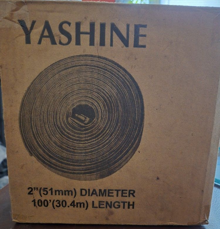 Yashine 2" x 100' Heavy Duty Blue Swimming Pool Backwash Hose Discharge