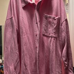 Victoria’s Secret Pink Shacket Size XL Pink