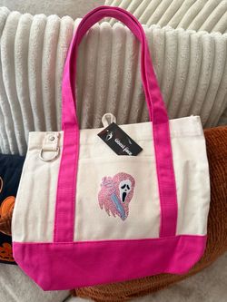 Pink Ghost Face Tote (Spenser’s)