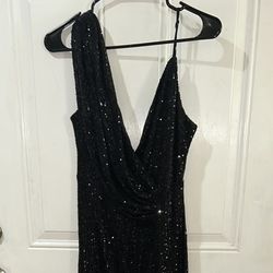 Black Sequin Dress