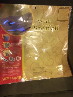 Large wall & floor stencil