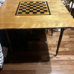 Vintage Chess Foldable Table 