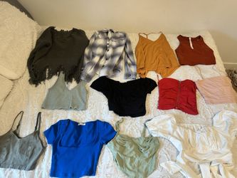 Women’s shirts, pants, and shorts