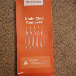 Metalsnake 5 Pack Drain Snake Clog Remover, Drain Hair Clog Remover.