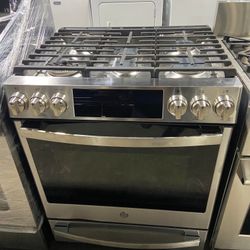 GE Gas Stove Slide In Stainless 
