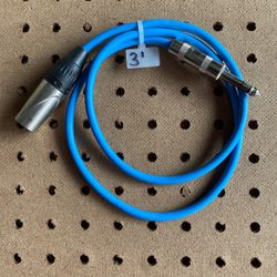 3 Feet Balanced Cable XLR male to 1/4” TRS male 