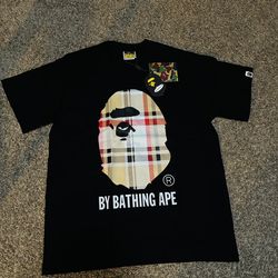 Black Burberry Bape Shirt