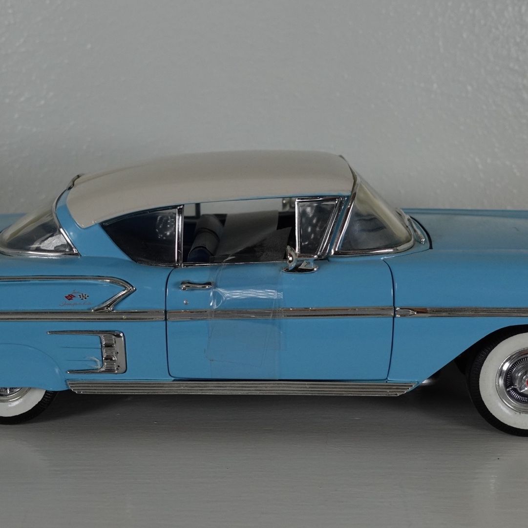 Ertl American Muscle Memories 1958 Chevy Impala Teal Coupe 1:18
