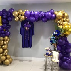 Balloons Garland Graduation 8x8 