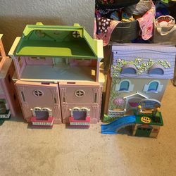 Fisher Price Loving Family Dollhouse + 1 More Dollhouse 